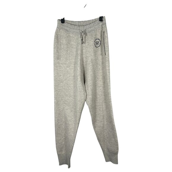 Sandro Knit Joggers Jogging Bottoms Embroidery Grey Gray Size 34 US 2 - Picture 3 of 9